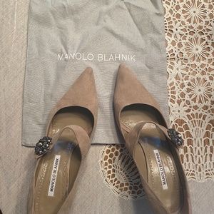 Beige Manolo Blahnik